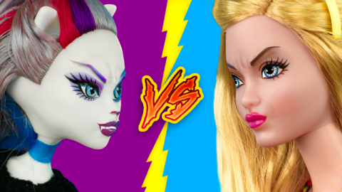  Clever Barbie Hacks vs Monster High Hacks Challenge! 16 Dolls Hacks And Crafts
