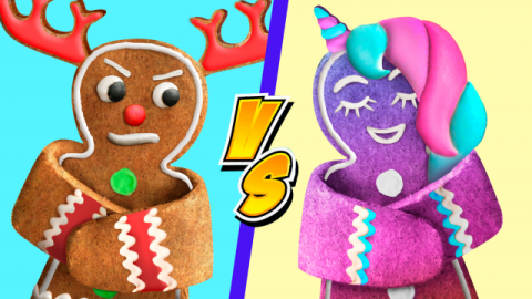  9 Fun Christmas Treat Ideas / Unicorn Christmas Candies vs Reindeer Christmas Candies Challenge!