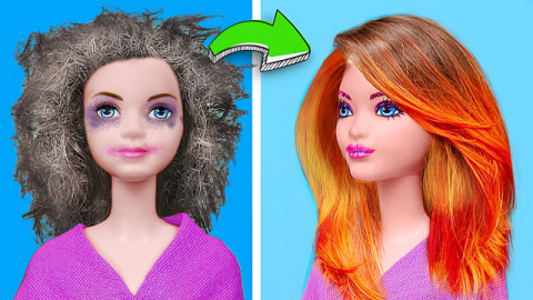  Clever Barbie Hacks vs Disney Princess Hacks Challenge! 13 Dolls Hacks And Crafts