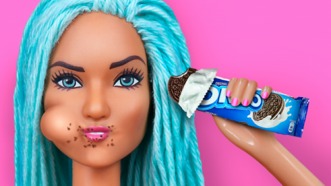  7 DIY Tiny Foods For Barbie That You Can Actually Eat / Edible Barbie Hacks And Crafts