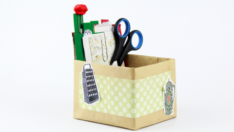  DIY Handmade Cardstock Box for Note Cards 