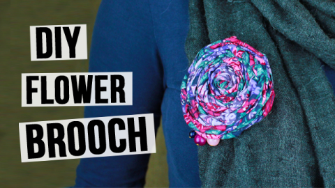  DIY Flower Brooch 