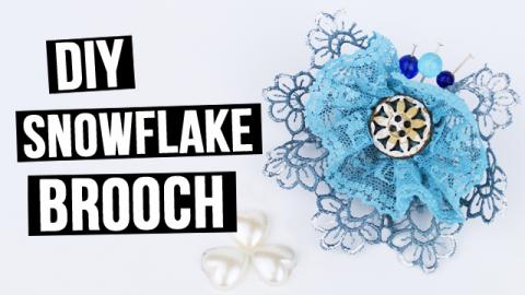  DIY Snowflake Brooch 