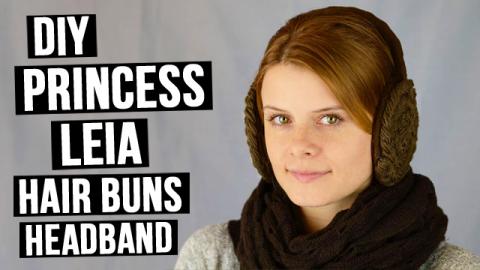 DIY Princess Leia Hair Buns Headband 