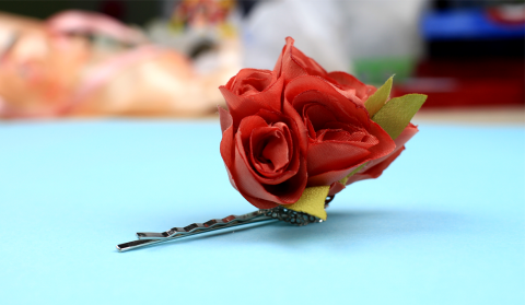  DIY Silk Flower Pin 