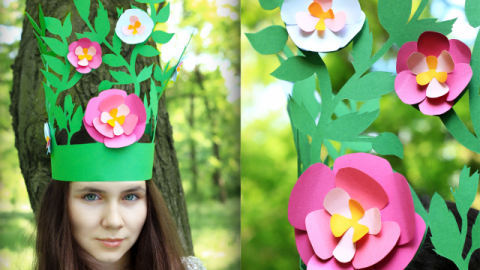  DIY Cut Paper Fairy Kids Crown 